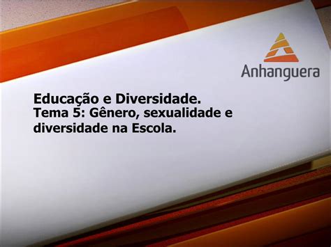 PDF Educação e Diversidade Tema 5 Gênero sexualidade e conteudo