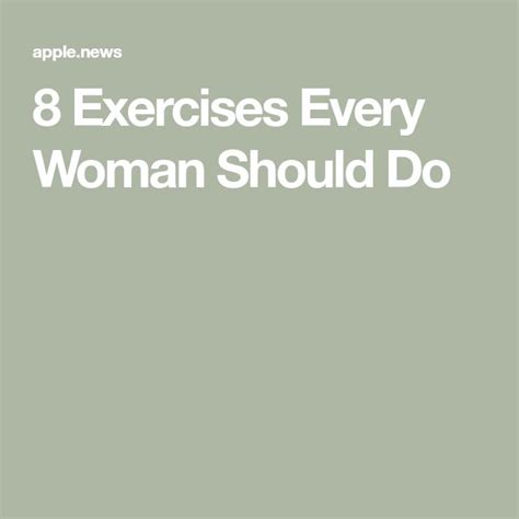 Exercises Every Woman Should Do Oxygen Exercise Get Healthy