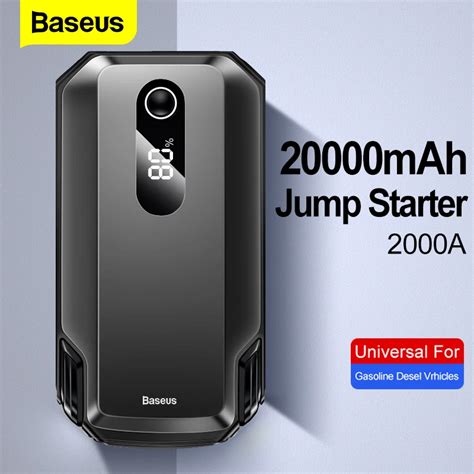 Baseus Batterie D urgence Portable 20000mah Dispositif De Démarrage