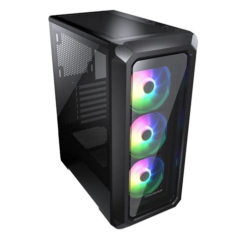 Cougar Case Gaming Archon 2 Mesh RGB Media Torre Vidrio Templado Negro