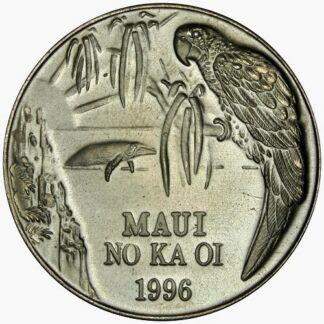 Hawaii Maui Trade Dollar Parrot Copper Nickel Coin Uncirculated