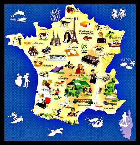 Carte france touristique détaillée » Voyage - Carte - Plan