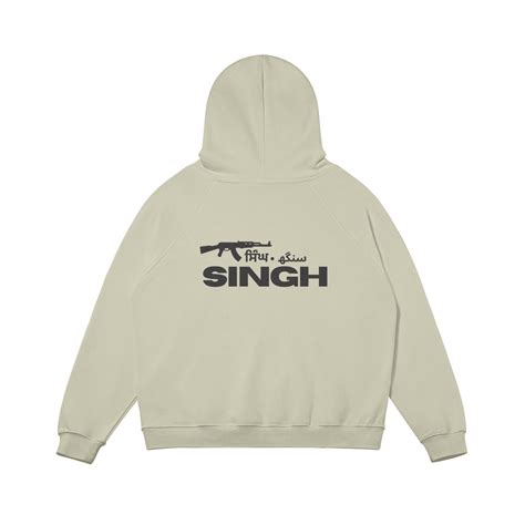 Singh Oversized Fleece Lined Hoodie Shervo