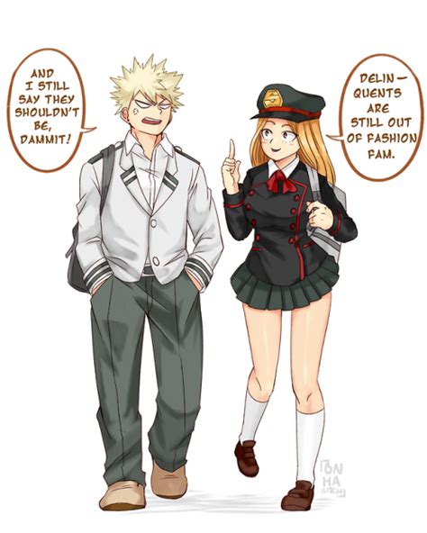 Cami With Bakugou My Hero Academia My Hero Academia 2 My Hero