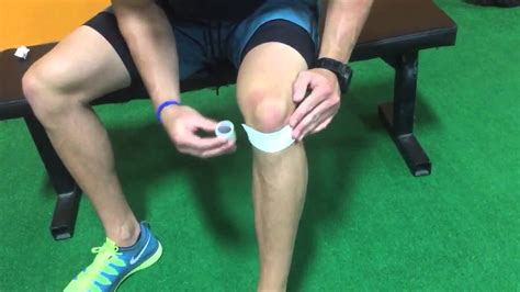 Knee Tape Strapping For Lateral Knee Pain Youtube