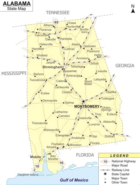 Georgia Alabama Map With Cities / County Map Of The States Of Georgia ...