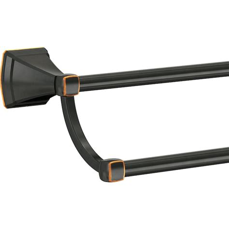 Delta Flynn 24 In Double Oil Rubbed Bronze Wall Mount Double Towel Bar
