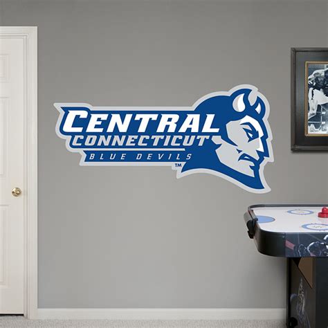 Central Connecticut State Blue Devils Logo Wall Decal | Shop Fathead® for Central Connecticut ...