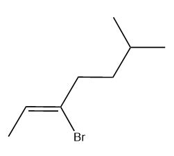 Draw The Structure Of Z 3 Bromo 6 Methyl 2 Heptene Quizlet