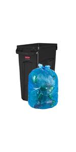 Aluf Plastics H RBL39 33 Gallon Blue Trash Bags Pack Of 100 1 2