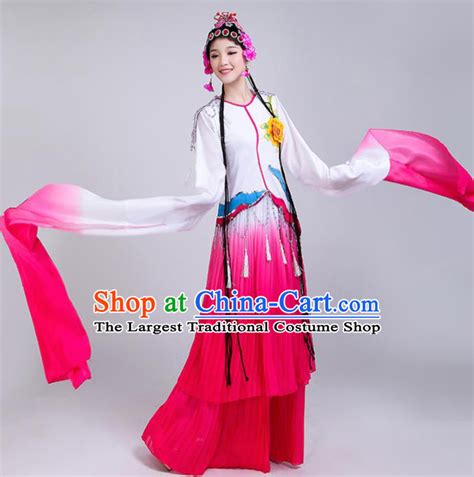 Traditional Chinese Ancient Peking Opera Water Sleeve Dancing Costume