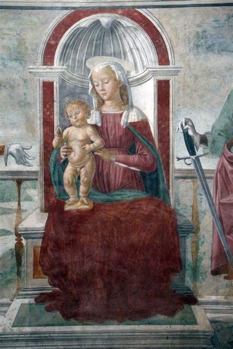 Domenico Ghirlandaio Madonna In Trono Col Bambino E Santi