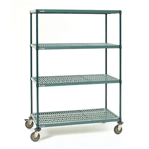 Metro Super Erecta PRO 5 Tier Mobile Polymer Mat Shelving 18 X 36 X 74