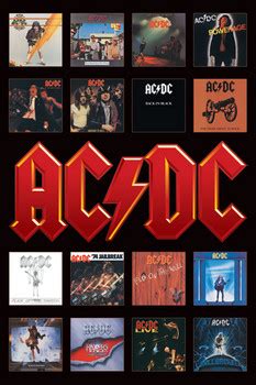 Poster AC/DC - album covers | Wall Art | 3+1 FREE | Europosters