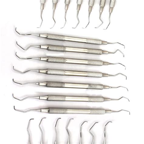 Amazon G S Gracey Curette Set Of 7 PERIODONTAL CURETTES Hollow