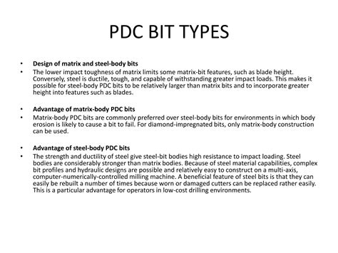 Drilling Bit Introduction and bit Selection (Part 1) | PPT