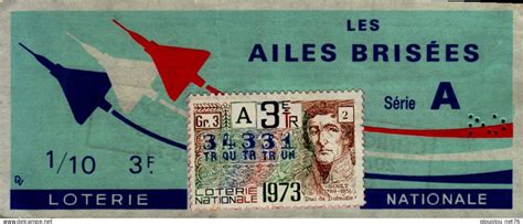 Billetes De Loter A Billet De Loterie Loterie Nationale Les Ailes