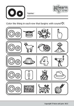 Practice Letter "Oo" worksheets by lg learn and grow | TPT