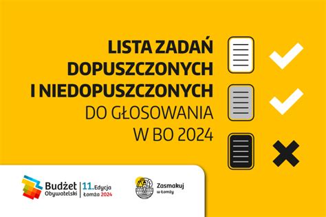 Znamy Zadania Zg Oszone Do Bo Xlomza Pl