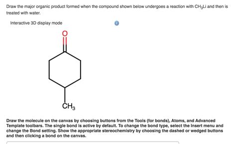 Solved Draw The Major Organic Product Formed When The