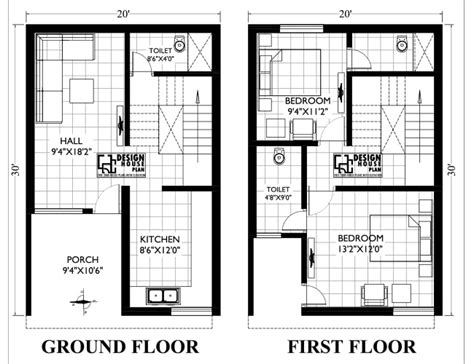 20x30 Duplex House Plans North Facing Design House Plan 46 Off