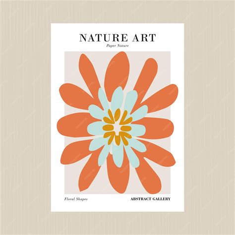 Premium Vector | Nature art collection botanical shapes art print