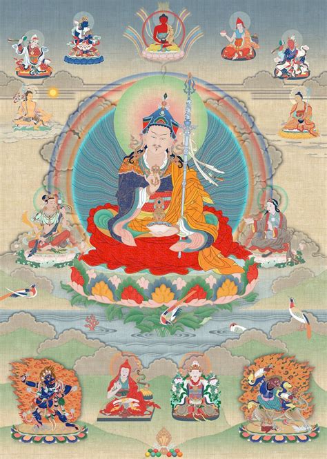 Eight Manifestations Of Guru Rinpoche Etsy Canada Buddhist Art