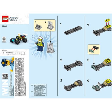 LEGO Police Off-Road Buggy Car Set 30664 Instructions | Brick Owl - LEGO Marketplace