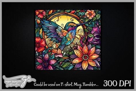 High And Flowers Stained Glass Graphic By Glamousita Sublimation