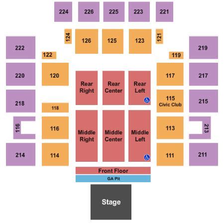 Wicomico Civic Center Tickets and Wicomico Civic Center Seating Chart ...