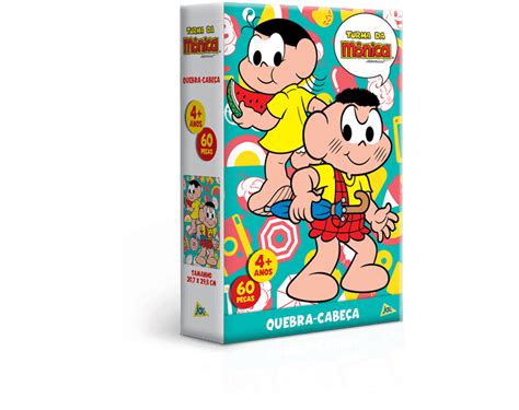 Cascão Peças Usadas - Quebra-cabeça 60 Peças Cascão e Magali | Toyster Nunca Usado 66308490 ...