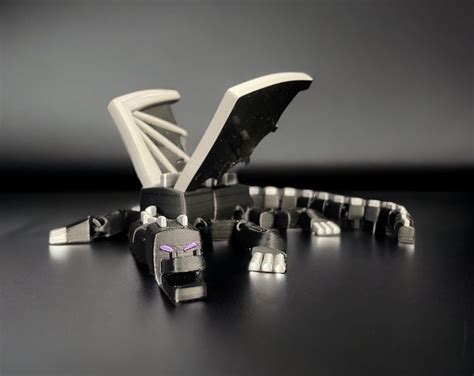Minecraft Ender Dragon 3D Printed Articulated Movable Joints Video Game ... 