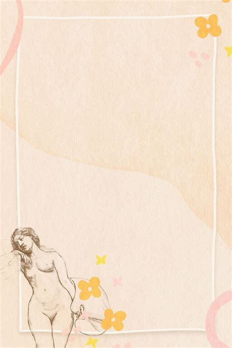 Vintage Naked Woman Psd Floral Frame Free Image By Rawpixel Manotang Free