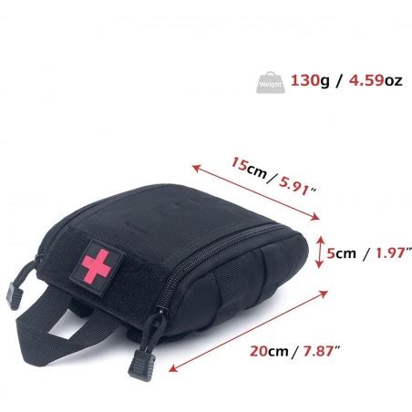 Trousse de Premier Secours en Nylon Léger Durable et Multifonctionnel