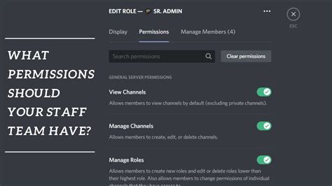 What Permissions Should Your Staff Team Have Discord Tutorial YouTube