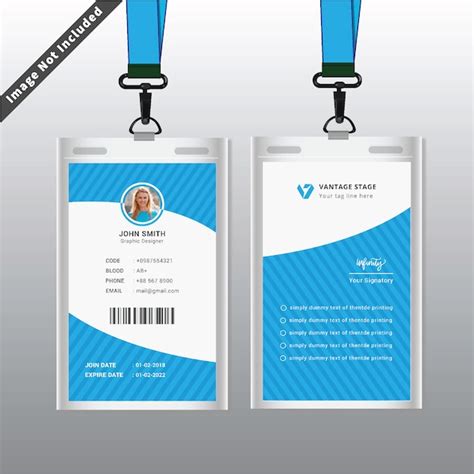 Premium Vector Id Card