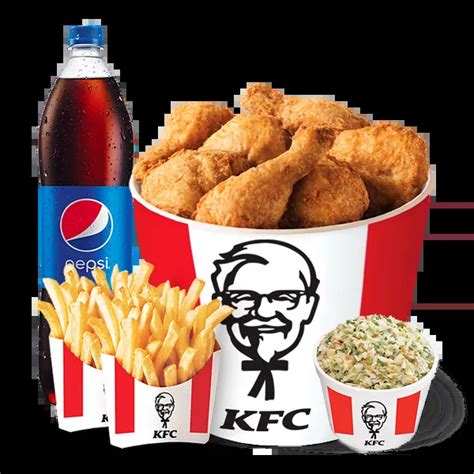 KFC Meal Chicken Combo Fast Food PNG