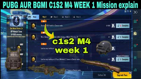 Week M C S Royal Pass Mission Explained Pubg Mobile Bgmi Week C S