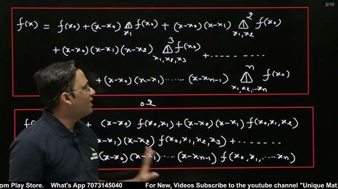 Newtons Divided Difference Formula Numerical Analysis B Sc 3rd Year