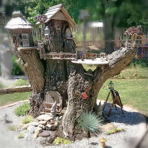 Tree Stump Fairy House Two