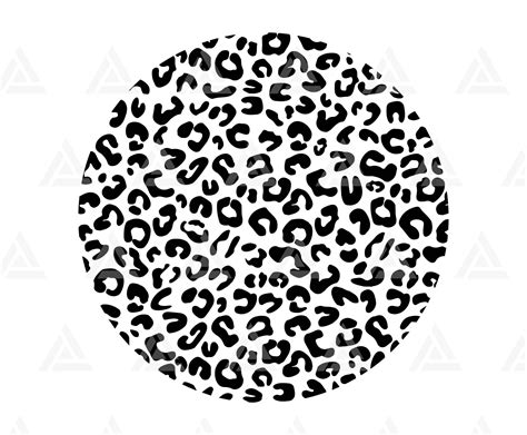 Leopard Circle Svg Leopard Circle Monogram Leopard Print Etsy In 2023