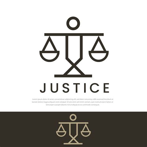 Lawyers Universal Law Justice Vector Logo Justice Scale Sword Symbol