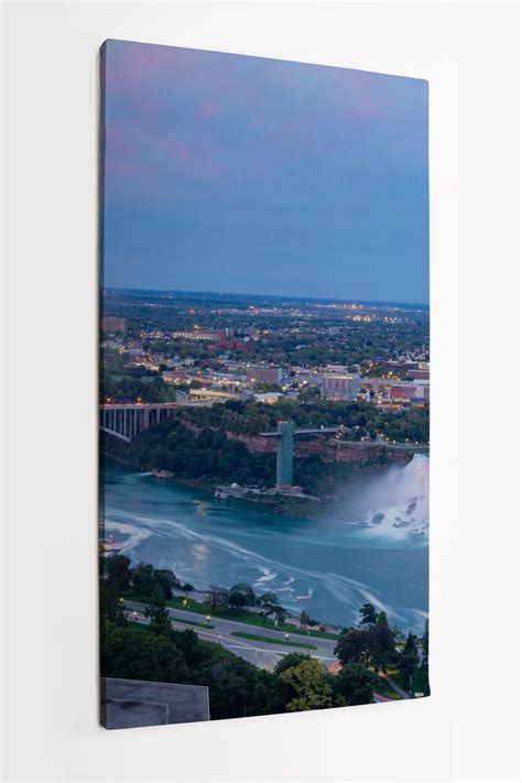 Obraz Na P Tnie Homeprint Nocna Panorama Skylon Tower I Pi Knego