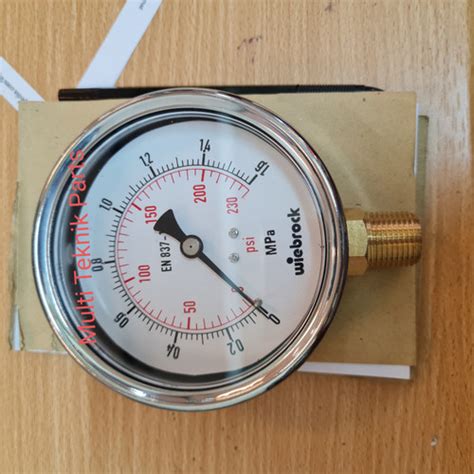 Jual Pressure Gauge Raket Stainless Kuningan 4 Inch Drat 1 2 Inch 1 6