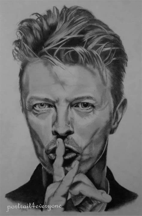 David Bowie Portrettekening In Grafiet Portraitdrawing In Graphite