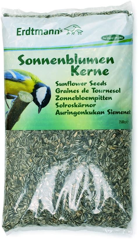 ERDTMANNS Sonnenblumenkerne ungeschält für freilebende Vögel 2 5 kg