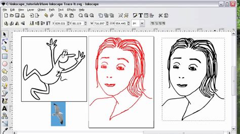 Inkscape Tutorial How To Convert Image To Vector Graphics Trace Bitmap