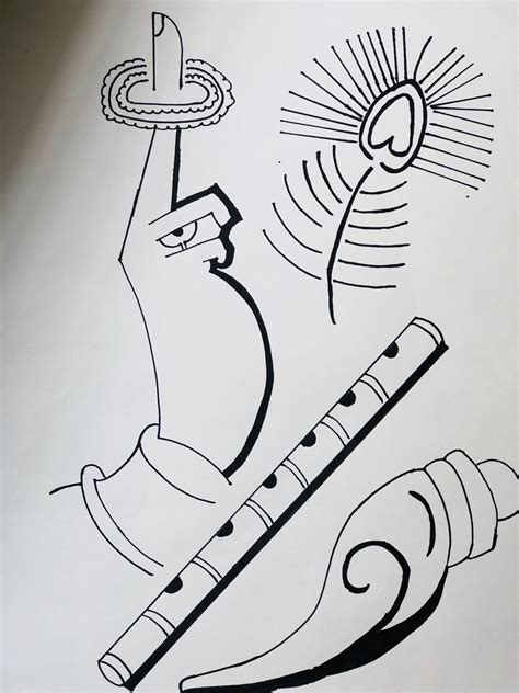 How To Draw Flute Of Krishna - Howto Drawing