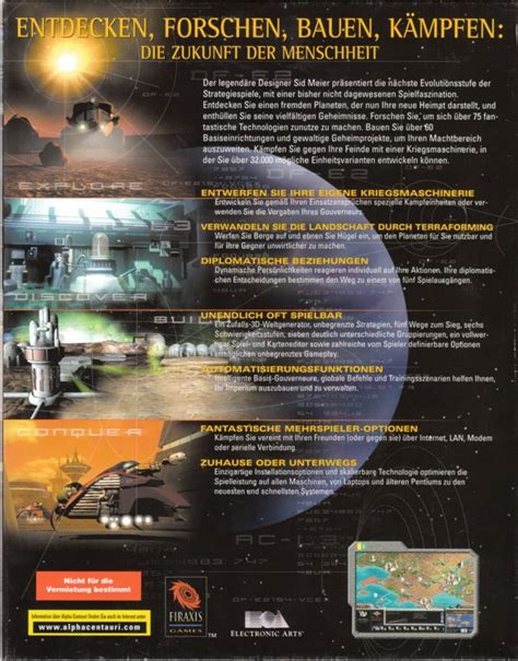 Sid Meier's Alpha Centauri (1999) box cover art - MobyGames