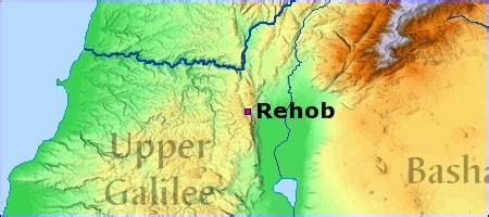 Map Rehob Biblebento